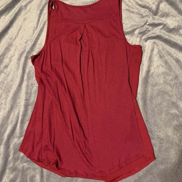Express - Blouse - Burgundy - Sz: S - Picture 3 of 4
